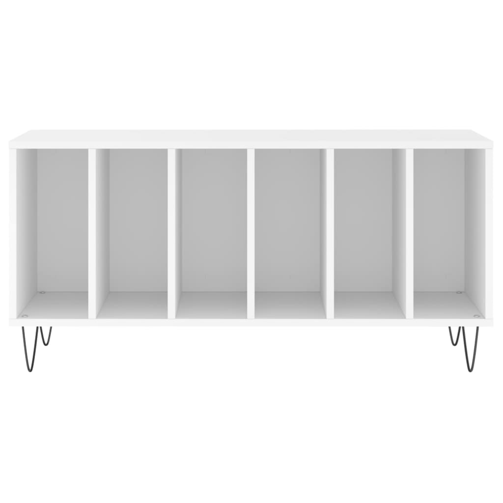 Hifi-benk hvit 100x38x48 cm konstruert tre