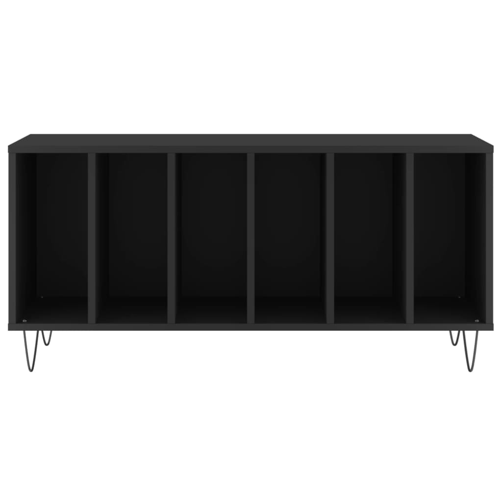 Hifi-benk svart 100x38x48 cm konstruert tre