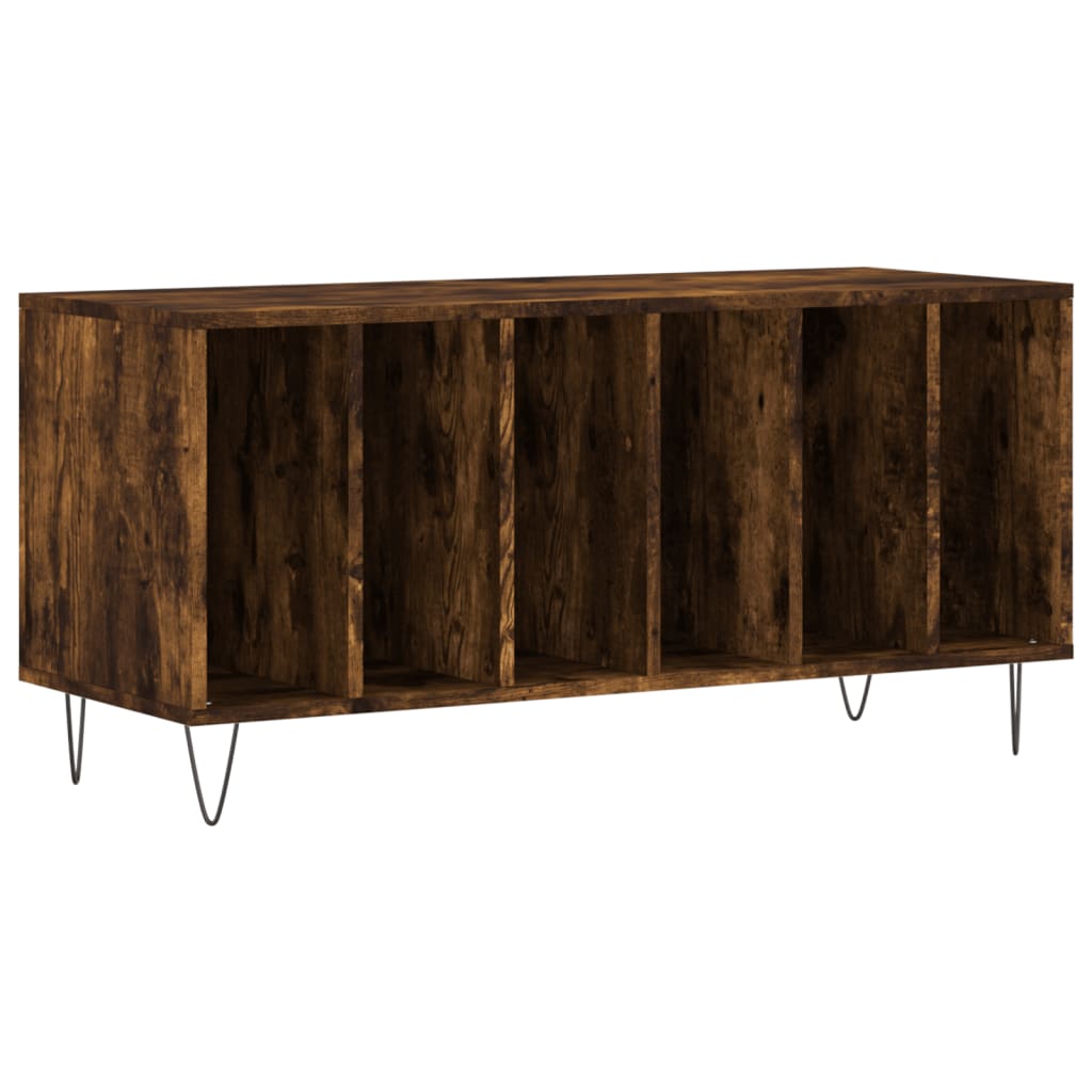 Hifi-benk røkt eik 100x38x48 cm konstruert tre