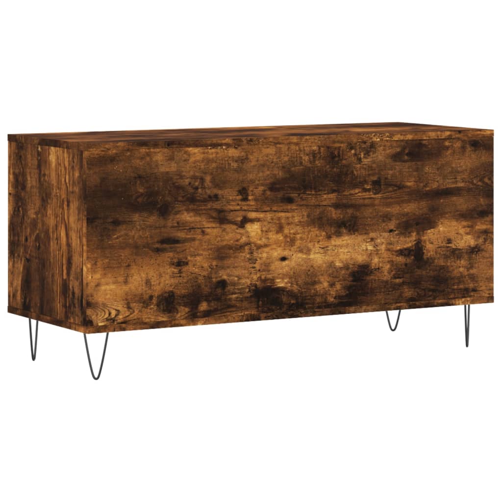 Hifi-benk røkt eik 100x38x48 cm konstruert tre