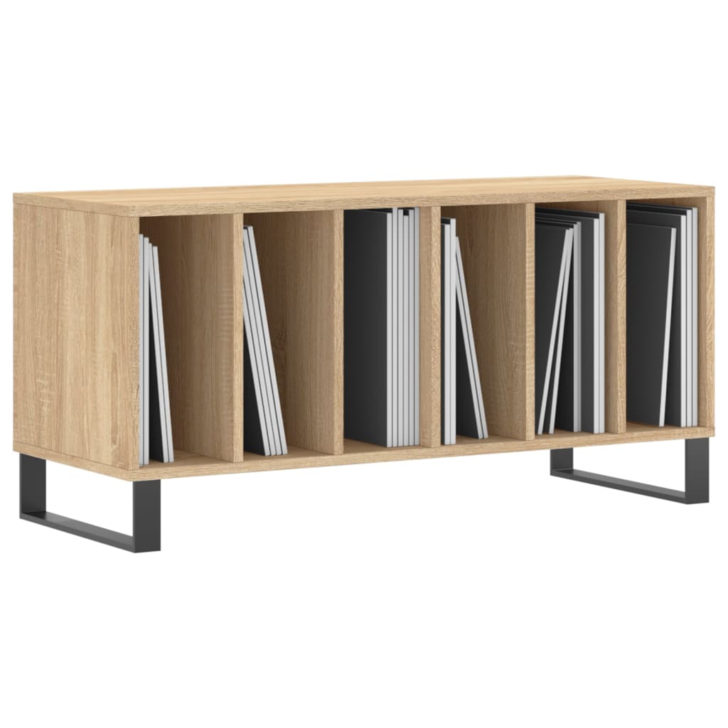 Hifi-benk sonoma eik 100x38x48 cm konstruert tre vidaXL