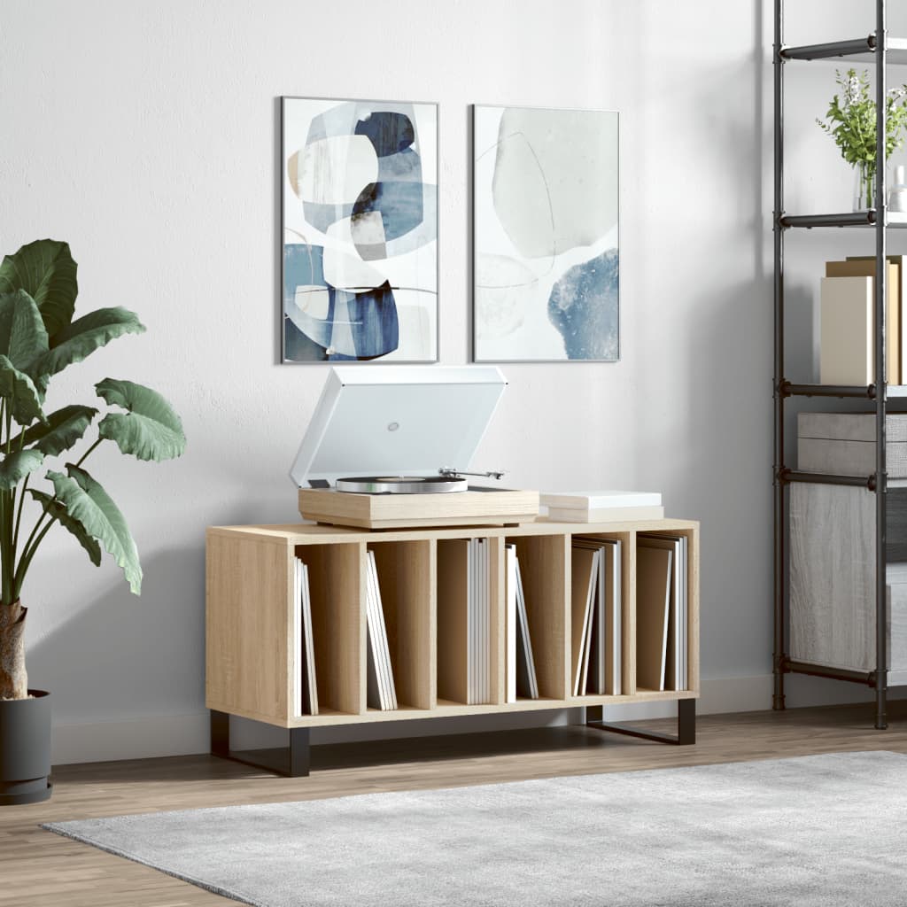 Hifi-benk sonoma eik 100x38x48 cm konstruert tre vidaXL