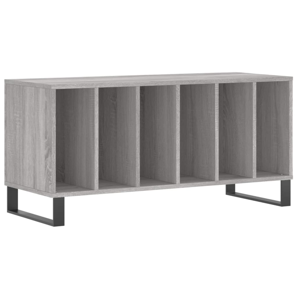 Hifi-benk grå sonoma 100x38x48 cm konstruert tre