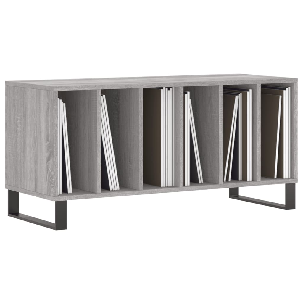 Hifi-benk grå sonoma 100x38x48 cm konstruert tre