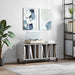 Hifi-benk grå sonoma 100x38x48 cm konstruert tre