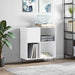 Hifi-benk hvit 84,5x38x89 cm konstruert tre