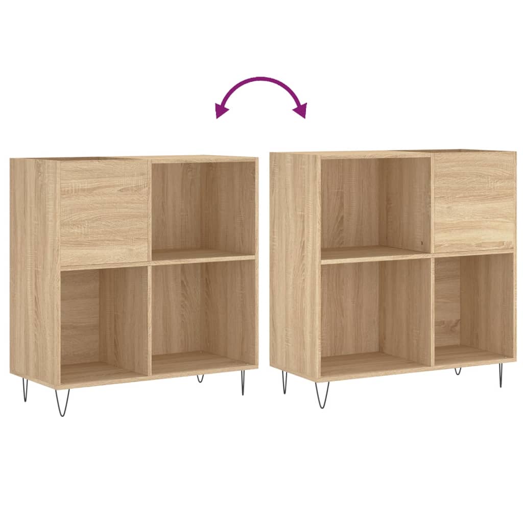 Hifi-benk sonoma eik 84,5x38x89 cm konstruert tre