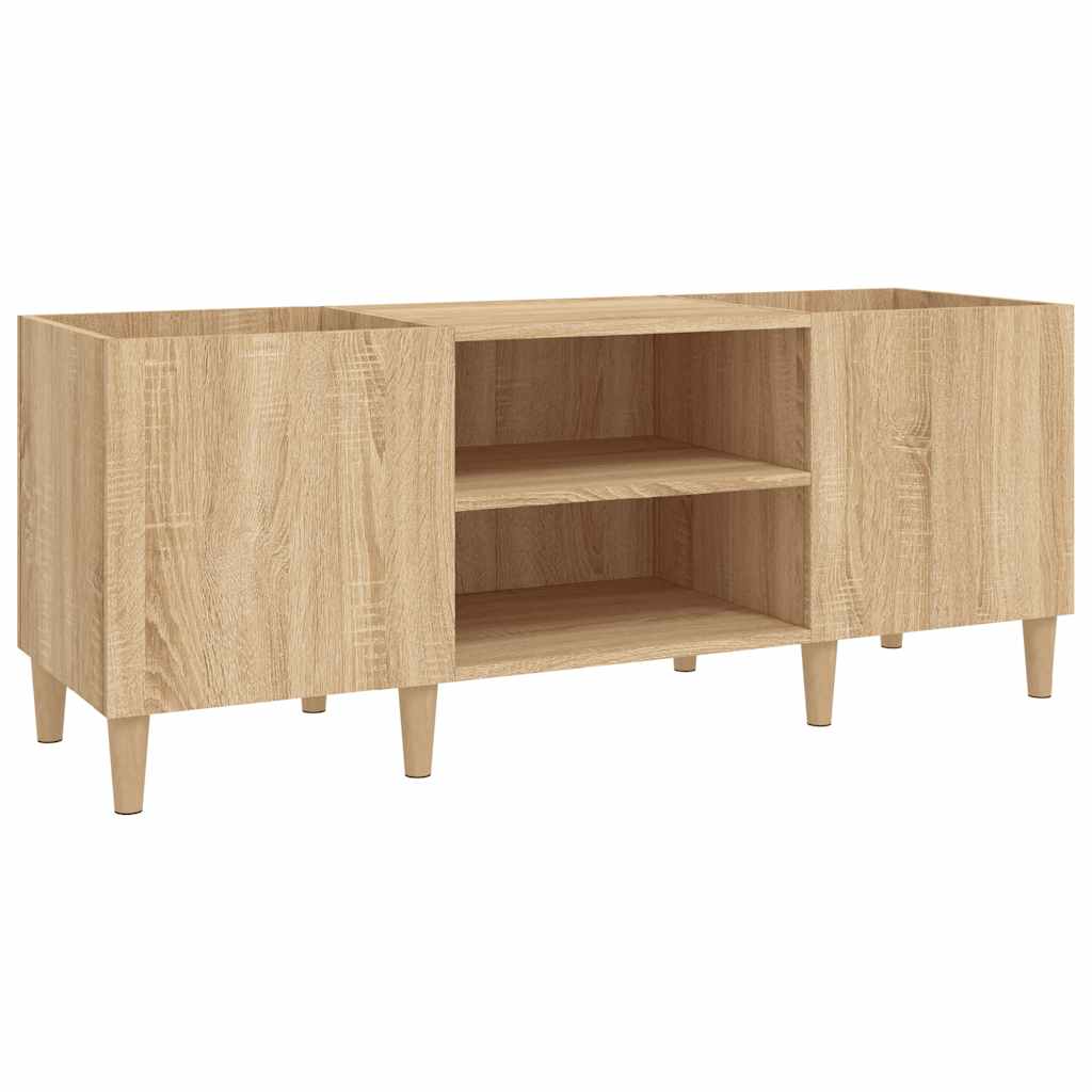 Plateskap Sonoma eik 121x38x48 cm konstruert tre