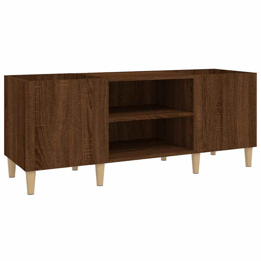 Hifi-benk brun eik 121x38x48 cm konstruert tre