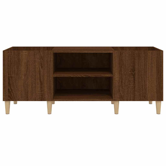 Hifi-benk brun eik 121x38x48 cm konstruert tre