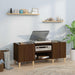Hifi-benk brun eik 121x38x48 cm konstruert tre
