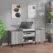 Hifi-benk grå sonoma 121x38x48 cm konstruert tre