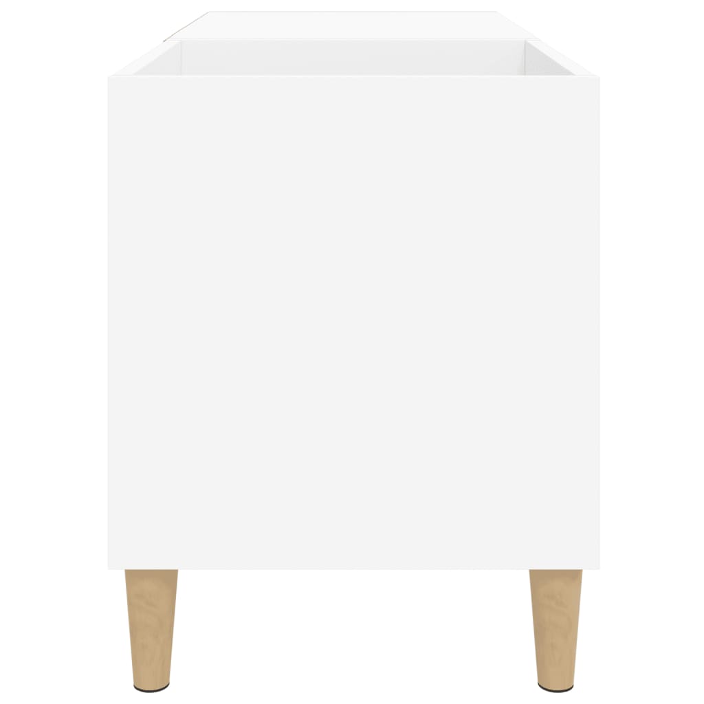 Hifi-benk hvit 84,5x38x48 cm konstruert tre