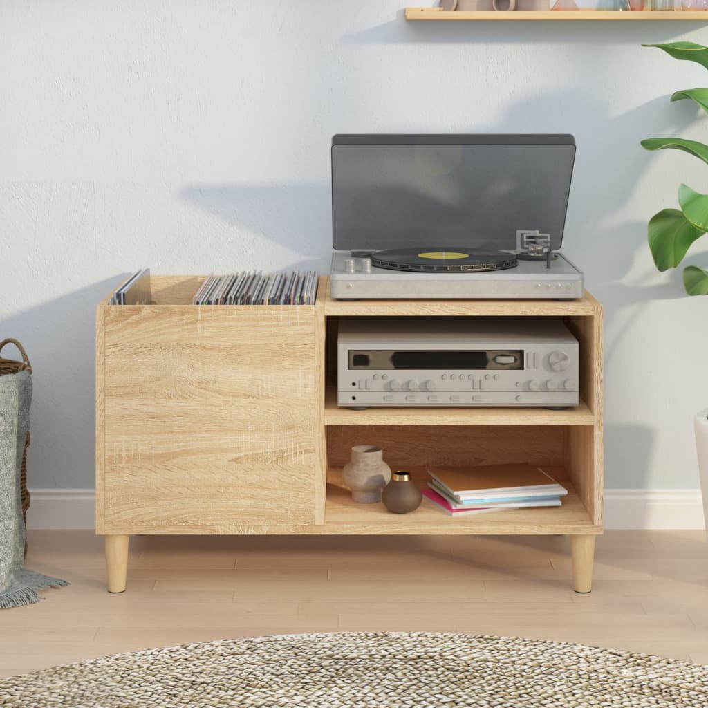 Hifi-benk sonoma eik 84,5x38x48 cm konstruert tre