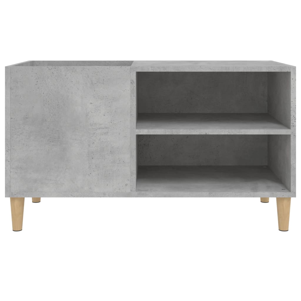 Hifi-benk betonggrå 84,5x38x48 cm konstruert tre