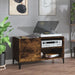 Hifi-benk røkt eik 84,5x38x48 cm konstruert tre