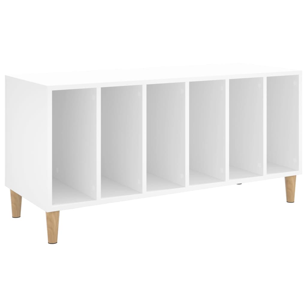 Hifi-benk hvit 100x38x48 cm konstruert tre