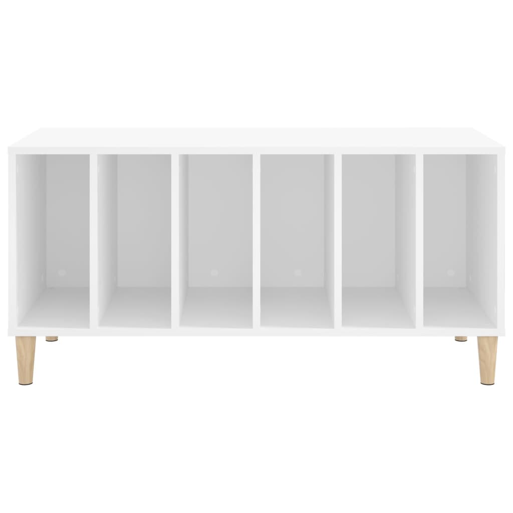 Hifi-benk hvit 100x38x48 cm konstruert tre