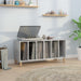 Hifi-benk betonggrå 100x38x48 cm konstruert tre