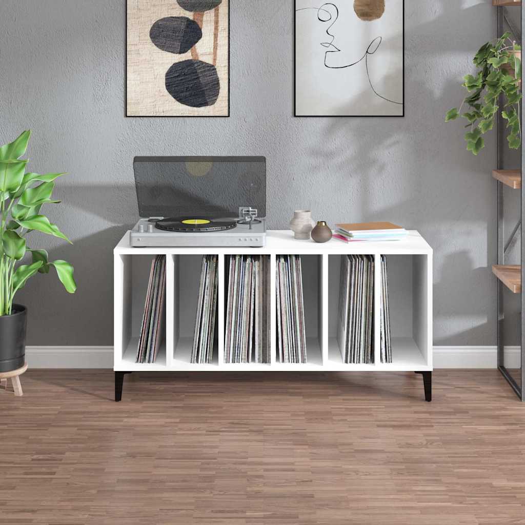 Hifi-benk hvit 100x38x48 cm konstruert tre vidaXL