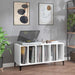 Hifi-benk hvit 100x38x48 cm konstruert tre vidaXL