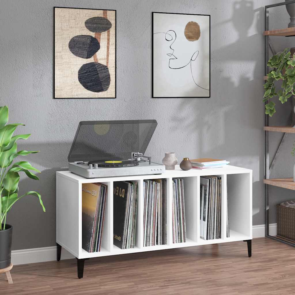 Hifi-benk hvit 100x38x48 cm konstruert tre vidaXL