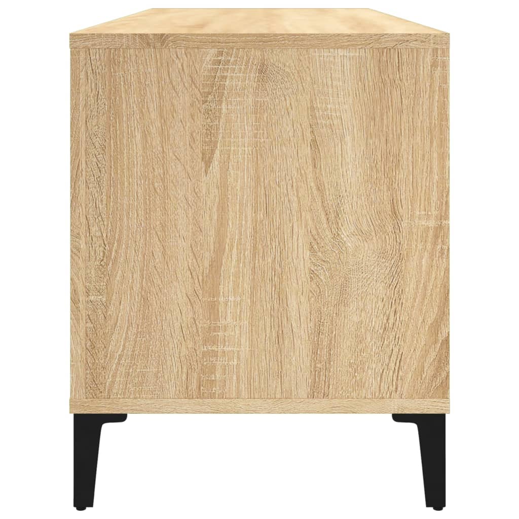 Hifi-benk sonoma eik 100x38x48 cm konstruert tre vidaXL