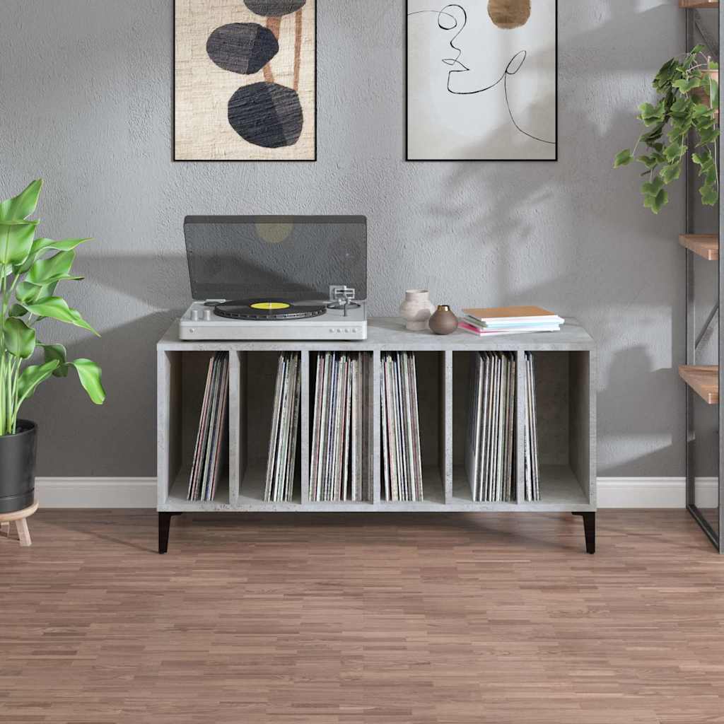 Hifi-benk betonggrå 100x38x48 cm konstruert tre vidaXL