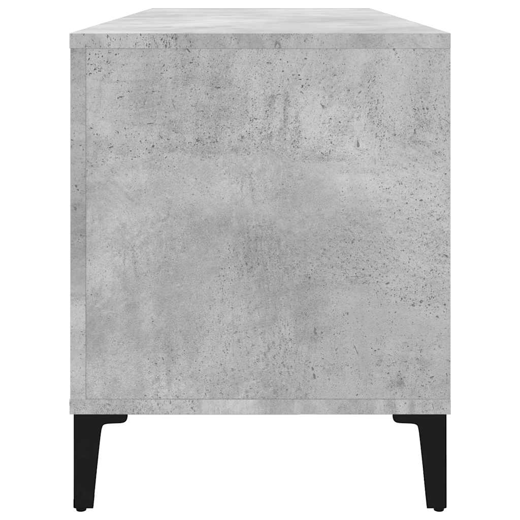 Hifi-benk betonggrå 100x38x48 cm konstruert tre vidaXL