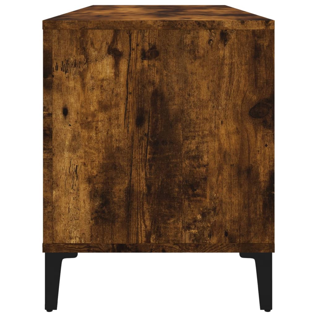 Hifi-benk røkt eik 100x38x48 cm konstruert tre