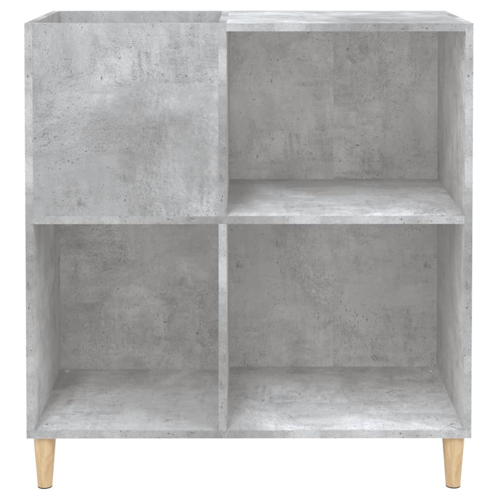 Hifi-benk betonggrå 84,5x38x89 cm konstruert tre