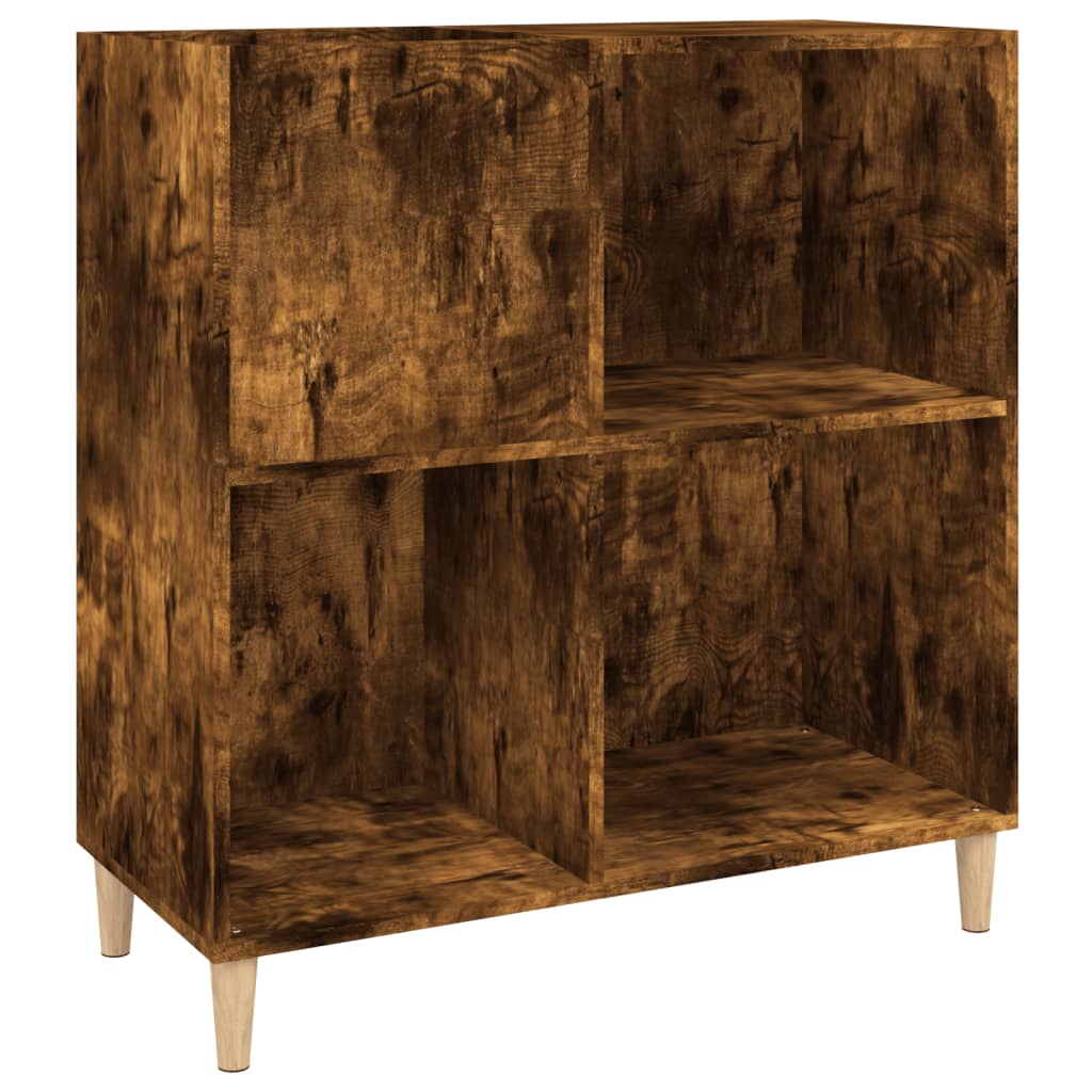 Hifi-benk røkt eik 84,5x38x89 cm konstruert tre