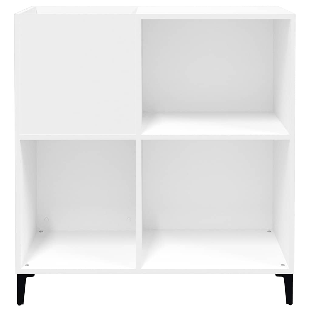 Hifi-benk hvit 84,5x38x89 cm konstruert tre