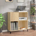 Hifi-benk sonoma eik 84,5x38x89 cm konstruert tre