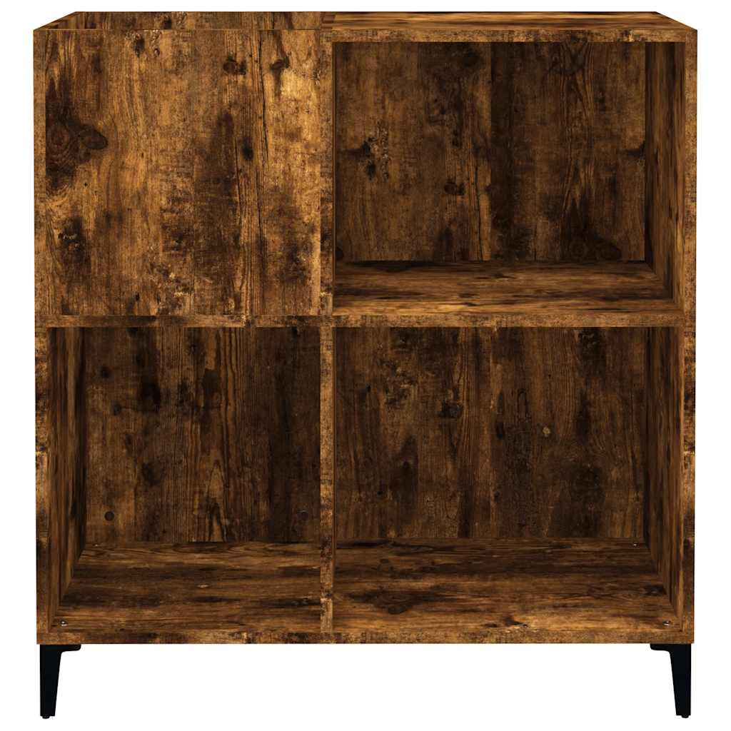 Hifi-benk røkt eik 84,5x38x89 cm konstruert tre