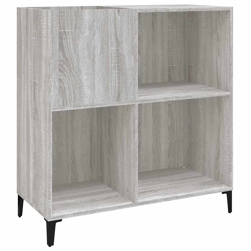 Hifi-benk grå sonoma 84,5x38x89 cm konstruert tre