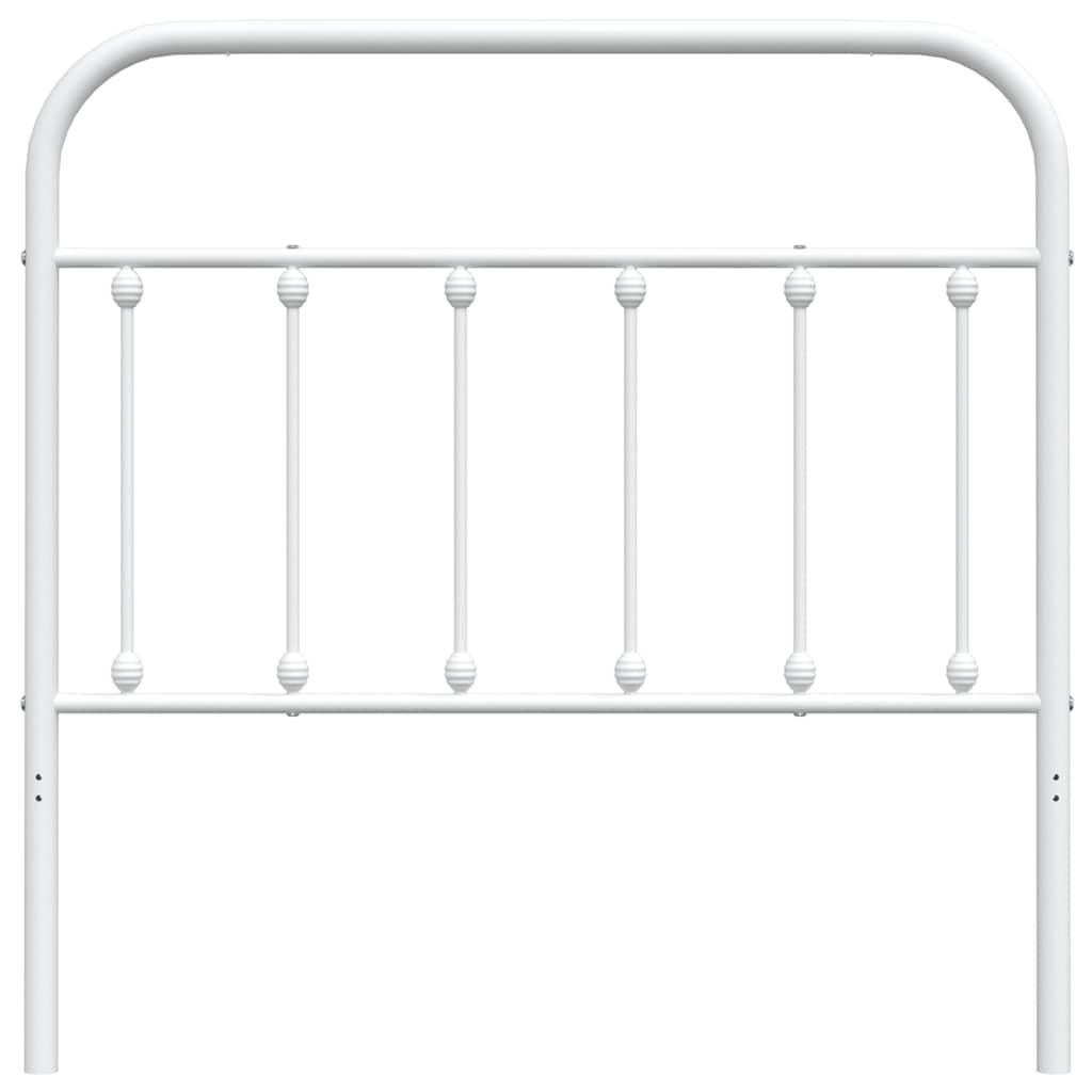 Utskiftbar sengegavl i metall hvit 100 cm