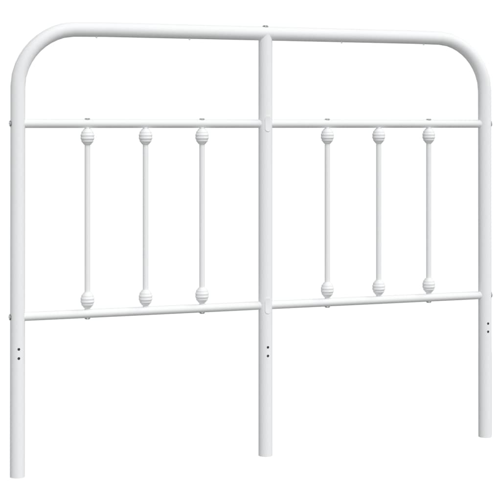 Utskiftbar sengegavl i metall hvit 120 cm