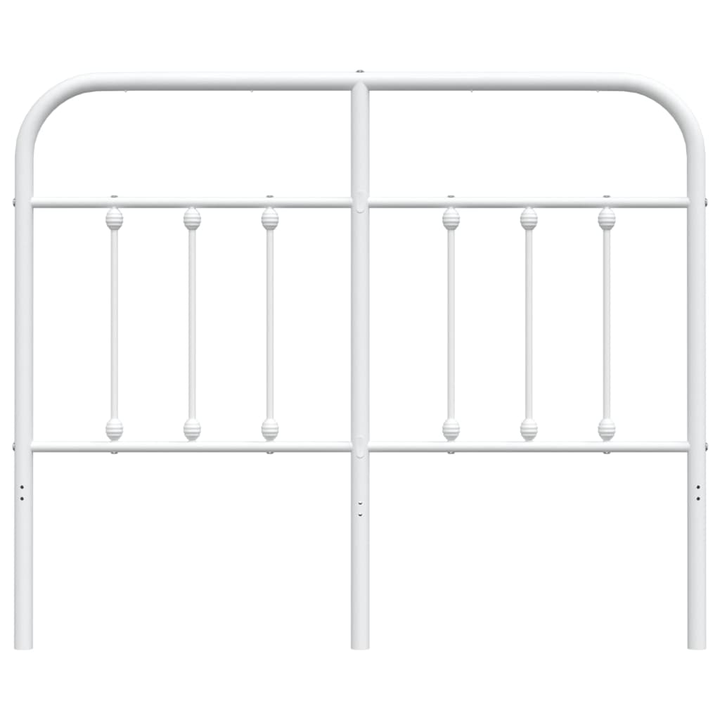 Utskiftbar sengegavl i metall hvit 120 cm