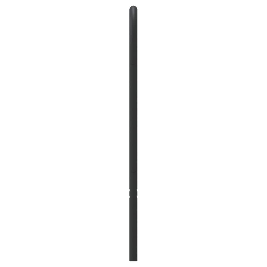 Utskiftbar sengegavl i metall svart 75 cm vidaXL