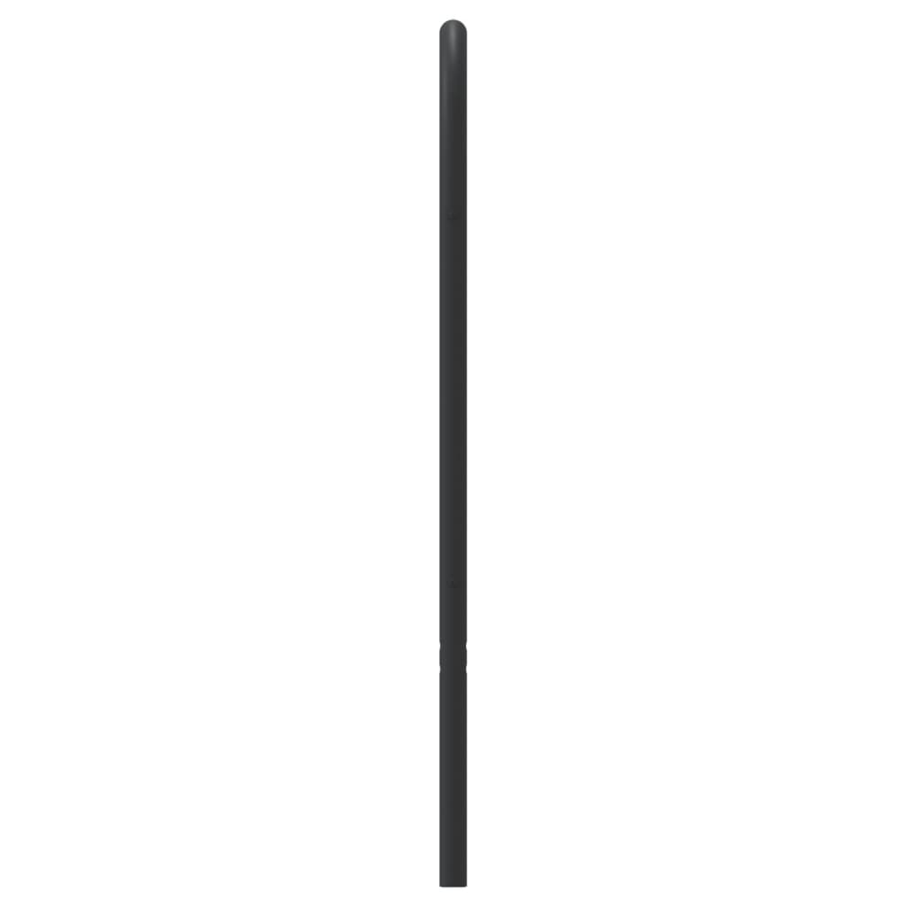 Utskiftbar sengegavl i metall svart 107 cm vidaXL