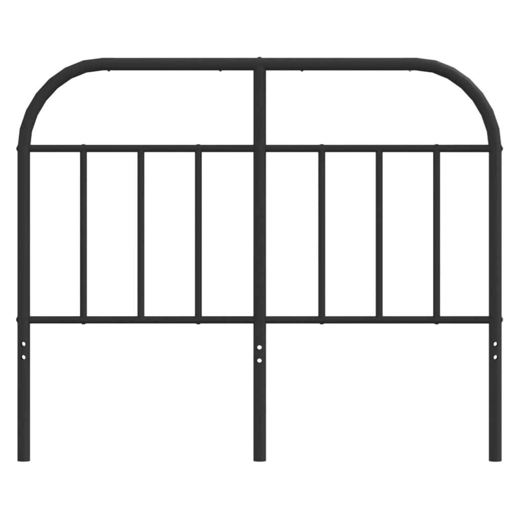 Utskiftbar sengegavl i metall svart 120 cm