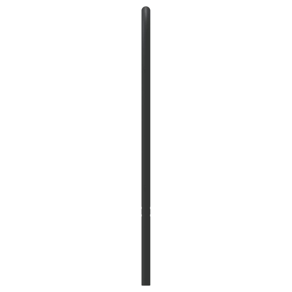 Utskiftbar sengegavl i metall svart 120 cm