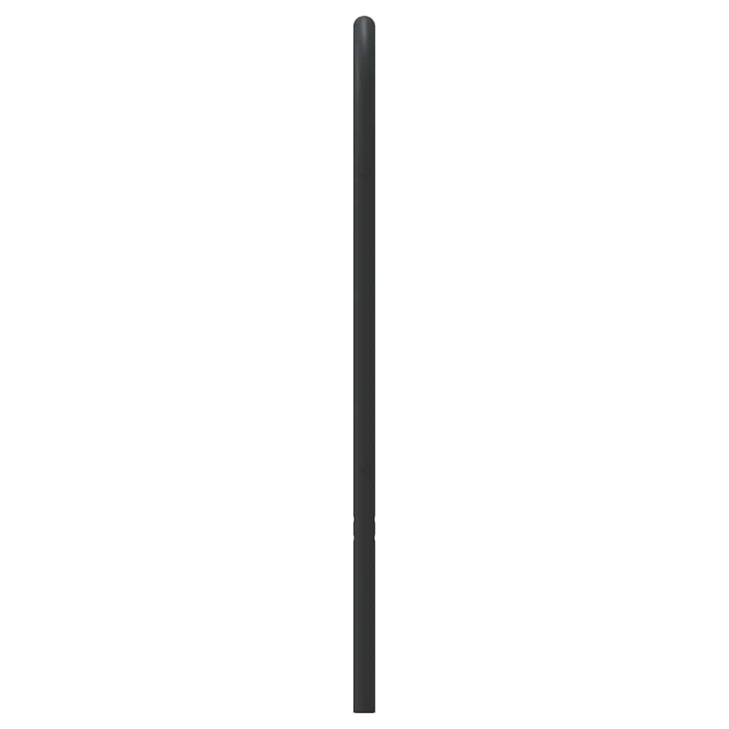 Utskiftbar sengegavl i metall svart 160 cm vidaXL