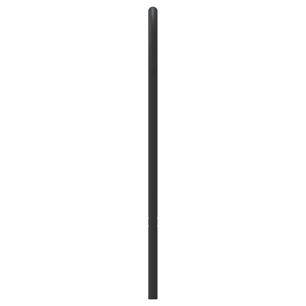Utskiftbar sengegavl i metall svart 180 cm