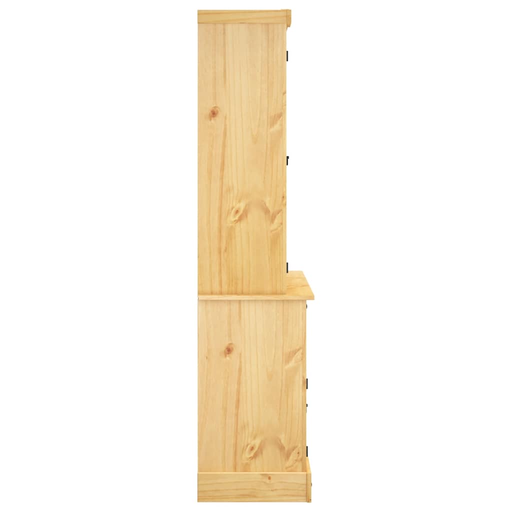 Highboard Corona brun 112x43x196 cm heltre meksikansk furu