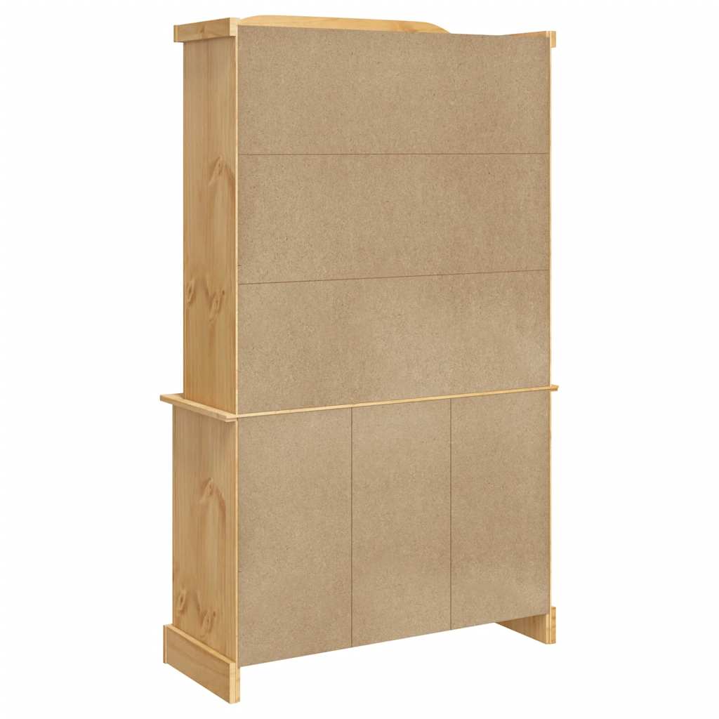 Highboard Corona brun 112x43x196 cm heltre meksikansk furu