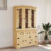Highboard Corona brun 112x43x196 cm heltre meksikansk furu