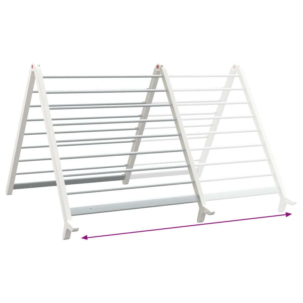 Tørkestativ for badekar uttrekkbart 53-90 cm aluminium