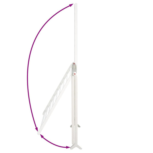 Tørkestativ for badekar uttrekkbart 53-90 cm aluminium